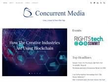 Tablet Screenshot of concurrentmedia.com